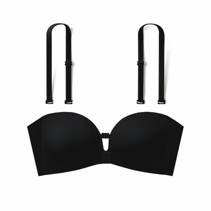 Seamless Front Closure Bra With Adjustable Straps