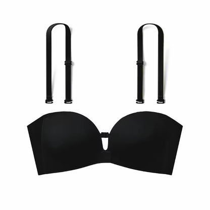Seamless Front Closure Bra With Adjustable Straps